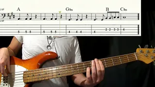 CON IL NASTRO ROSA - Battisti (bass tabs & notation)