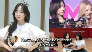 Haewon being the best leader of NMIXX (cute moments)