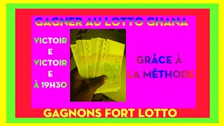 COMMENT GAGNER AU LOTTO GHANA 19H 🇬🇭 CHAQUE JOURS