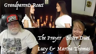 The Prayer - AMAZING!!! Sister Duet - Grandparents from Tennessee (USA) react - first time reaction