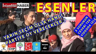 (SAYAÇLI)YARIN SEÇİM OLSA ESENLER HALKI HANGİ PARTİYE OY VERECEK VE DİĞER İKİ SORUNUN CEVABI BURADA