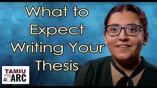 Master's Thesis Writing Expectations - Writing Tips - TAMIU ARC