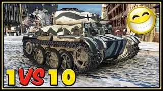 Mini Maus - 1 VS 10 - 13 Kills - Pz.Kpfw. II Ausf. J - World of Tanks Gameplay