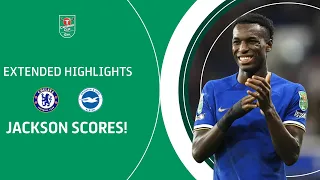 JACKSON SCORES! | Chelsea v Brighton Carabao Cup extended highlights