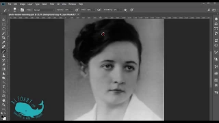 How to remove photo paper texture from the old photo in Photoshop