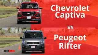 Chevrolet Captiva vs Peugeot Rifter - Test Técnico Comparativo - Formatos diferentes