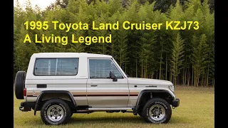 1995 Toyota Land Cruiser KZJ73 Cold Start Side Exhaust 1KZ-T FRP Top Walk Around For Sale Car Cave