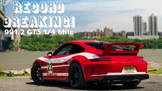 2019 Porsche GT3 World Record 10 sec 1/4 Mile Run!