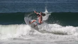 A small but fun morning of surfing at El Porto in Manhattan Beach