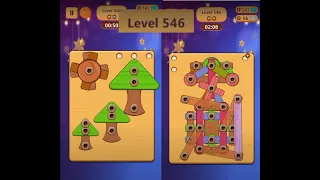 Wood Nuts & Bolts Puzzle - Level 546