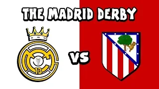 ⚪REAL MADRID vs ATLETICO MADRID🔴 The Cartoon! (442oons Parody)