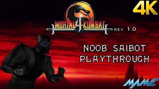 Mortal Kombat 4 Revision 1.0: Noob Saibot Playthrough (MAME) (4K)
