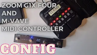 Zoom G1X Four - How to configure the M-Vave External MIDI Foot Controller