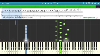 Ae Dil Hai Mushkil (Arijit Singh) || Piano Tutorial + Music Sheet + MIDI with Lyrics