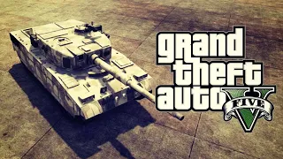 Grand Theft Auto V | GTA 5 / Проник на военную базу и угнал танк.