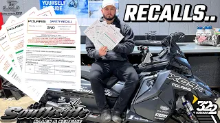POLARIS SNOWMOBILE RECALLS | CLUTCH RECALL | FUEL LINE RECALL | NEW P22 | WHAT ARE THE FIXES?