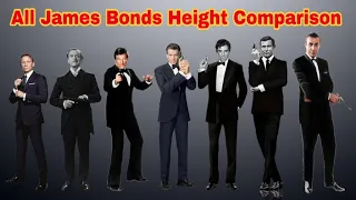 All James Bonds Height Comparison