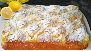 Cake in 15 minutes!🍋 Lemon cake that makes you crazy! This secret from my grandmother