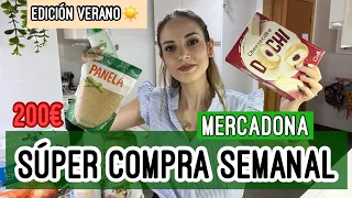 CASI 200€ COMPRA SEMANAL MERCADONA🍓COMPRA SEMANAL EDICIÓN VERANO ☀️