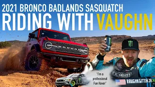 Ford Bronco 2.7L Badlands Sasquatch ride with Vaughn Gittin Jr in Moab