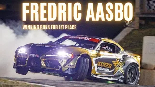 Fredric AASBO | Winning Runs For 1st Place | Formula Drift 2022 | Round 2 | Road Atlanta