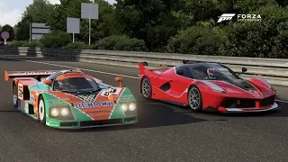Forza 6 Drag race: Mazda 787B vs Ferrari FXXK