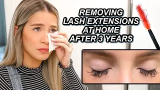 TAKING OFF LASH EXTENSIONS AT HOME AFTER 3 YEARS + TRYING MAGNETIC LASHES | leighannsays