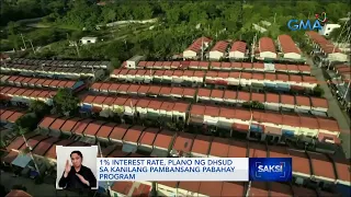 1% interest rate, plano ng DHSUD sa kanilang Pambansang Pabahay Program | Saksi