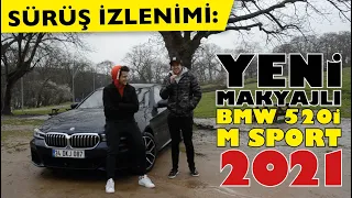 2021 model makyajlı BMW 520i'nin M Sport paketli versiyon testi! #bmw520i #bmw5 #520i