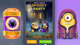 MINION RUSH UPDATE SPOOKY PARTY SPECIAL MISSION HALLOWEEN EVENT