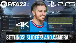 FIFA 23 REALISTIC CAREER MODE | CAMERA, SLIDERS, AND SETTINGS | PS5 4K CAREER MODE SETTINGS