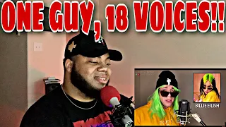 ONE GUY, 18 VOICES! Post Malone, Britney Spears, Harry Styles & MORE - (REACTION)