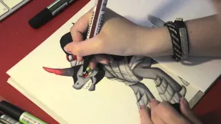 Speed drawing MLP - King Sombra