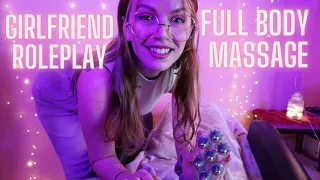 ASMR FULL BODY MASSAGE ROLEPLAY + chair massage