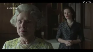 the young Queen Elizabeth tries to convince the queen not to abdicate[The crown season 6 episode 10]