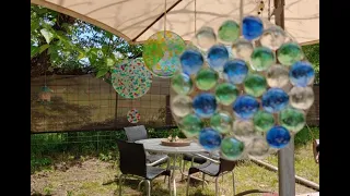 Glass Beads and Glue Suncatchers