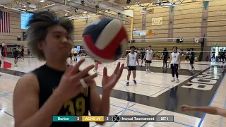 ACHS JV vs Burton HS - 1st Set (partial) - April 8th, 2023