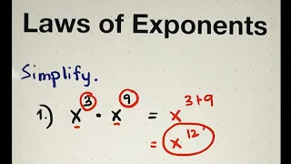 Laws of Exponents - Product Rule and Quotient Rule