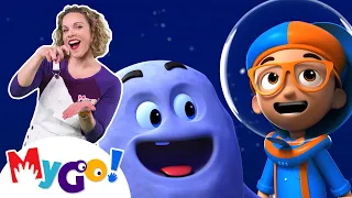 Blippi Wonders | Learn About Gravity! + MORE! | Cartoons For Kids | MyGo! Sign Language For Kids |