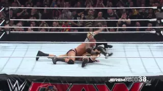 Randy Orton RKO on Tyson Kidd - Raw - April 13, 2015