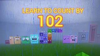 Learn to count by 102 with Noah, Minecraft Number blocks