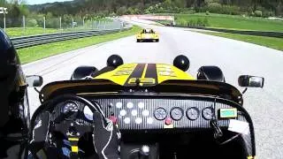 Caterham R300 (280hp) vs R500 (263 hp) - Red Bull Ring