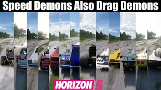 Forza Horizon 5 || Speed Demons Are Also Drag Demons || Here Is A Look At 1 Mile Drag Beast Cars ||