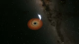 super black hole absorbs a star