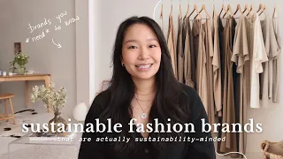 *truly* sustainable fashion brands you should know in 2024