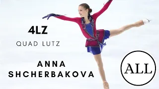 Anna SHCHERBAKOVA ALL QUAD LUTZ (4Lz)