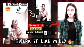 Twerk it like Miley capcut template 😍 | TikTok viral video tutorial