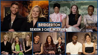 BRIDGERTON Season 3 Cast Interviews! Nicola Coughlan, Luke Newton, Golda Rosheuvel, Claudia Jessie
