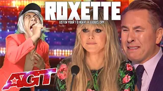 A Very Extraodinary Voice in the world | Makes The Judges Crying With The Song Roxette