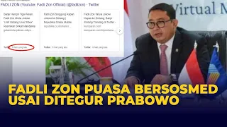 6 Hari Fadli Zon Puasa Bersosmed Usai Ditegur Prabowo Subianto